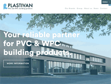 Tablet Screenshot of plastivan.com